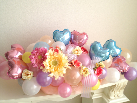 二次会のテーブル装花をバルーンで Balloon Artist Fumico Official Site バルーンアーティスト Fumico 公式サイト
